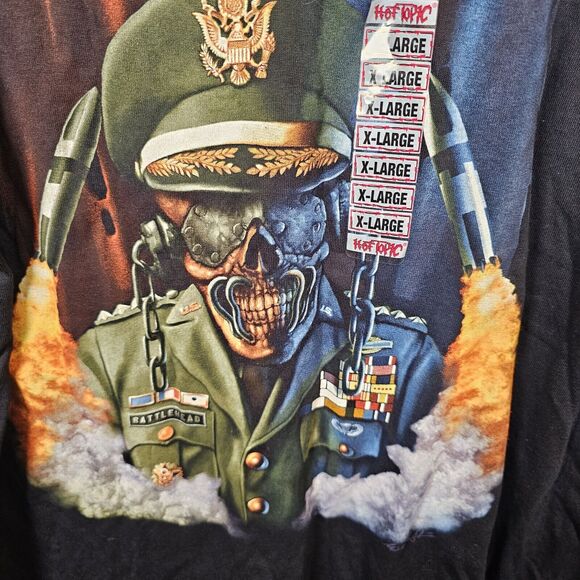 Y2K Vintage Megadeth Vic Rattlehead General Shirt Metal Band Tee Mens XL NWT - Picture 4 of 7